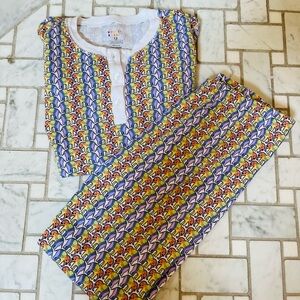 Roller Rabbit Kids Rainbow Elephant Pjs